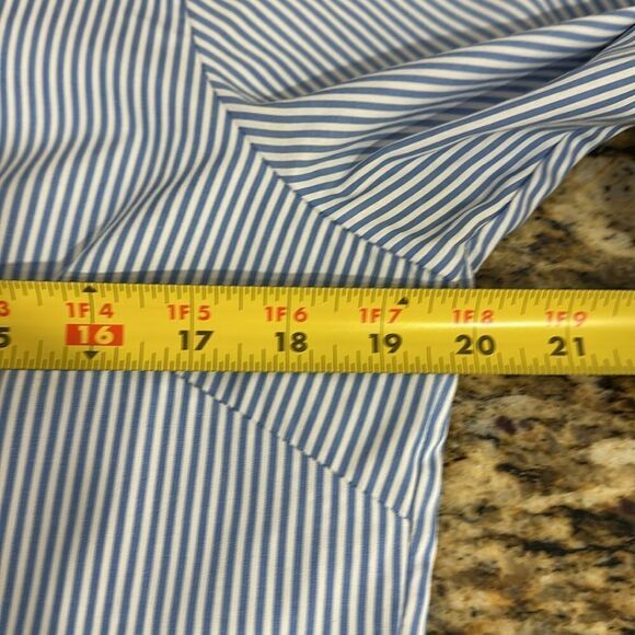 Gretchen Scott Button Front Cotton Blend Ruffle Cuff Shirt Size M And L - Picture 8 of 14